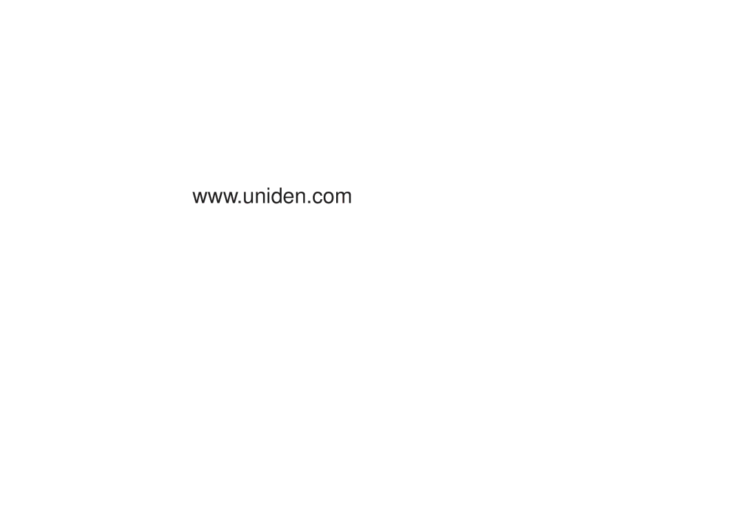 Uniden EXT 176 manual 