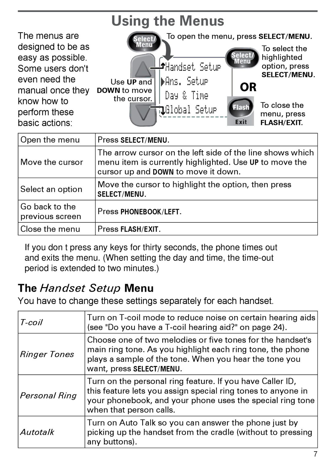 Uniden EZAI2997 Series, EZX290 manual Using the Menus, Manual once they, Know how to, Perform these Basic actions 