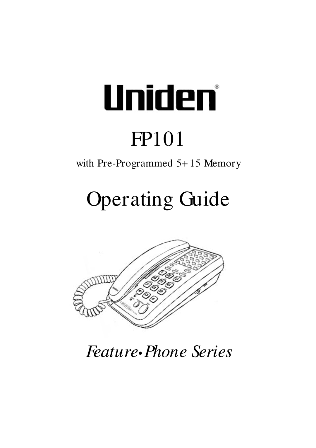 Uniden FP101 manual 