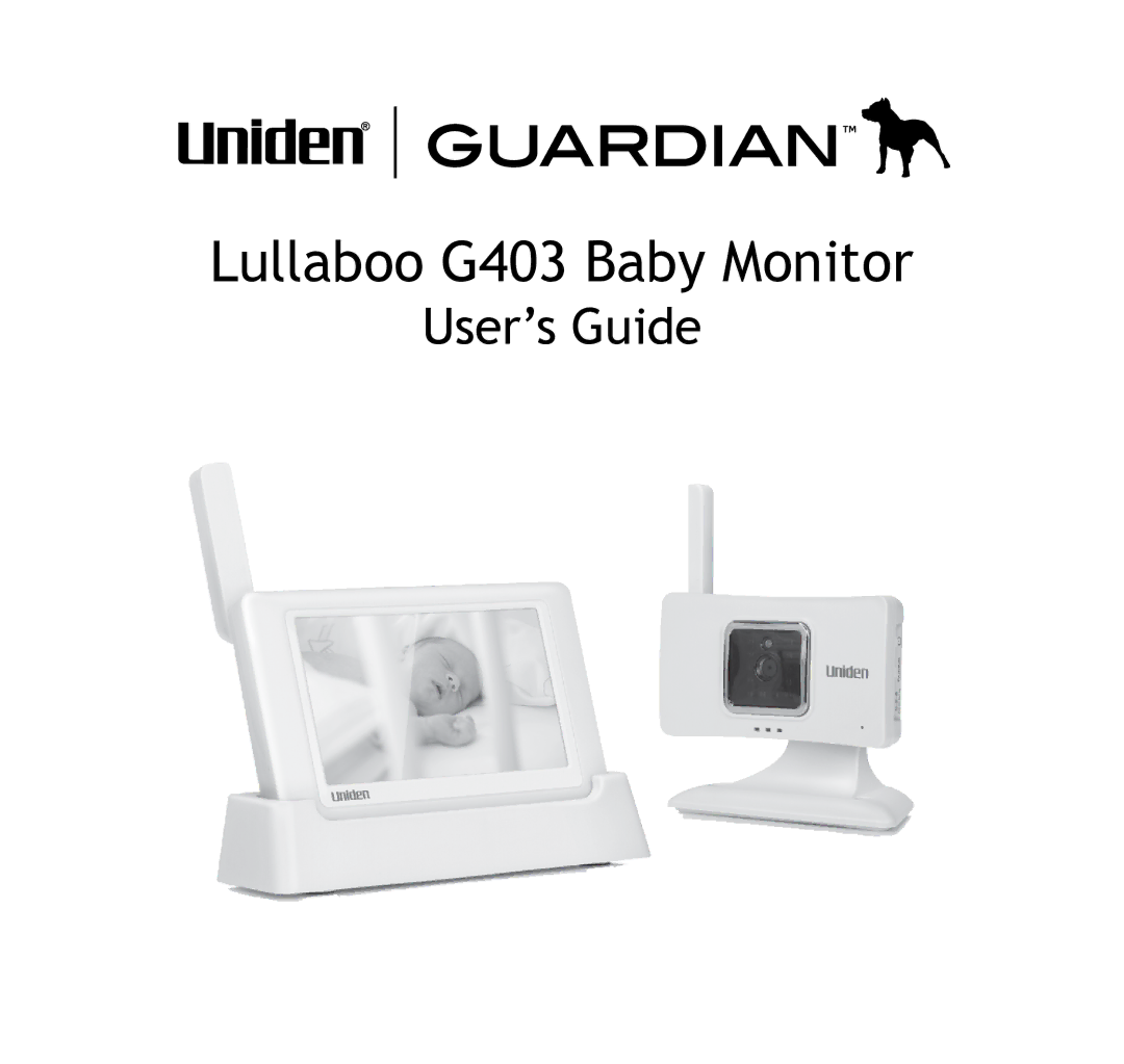 Uniden manual Lullaboo G403 Baby Monitor 