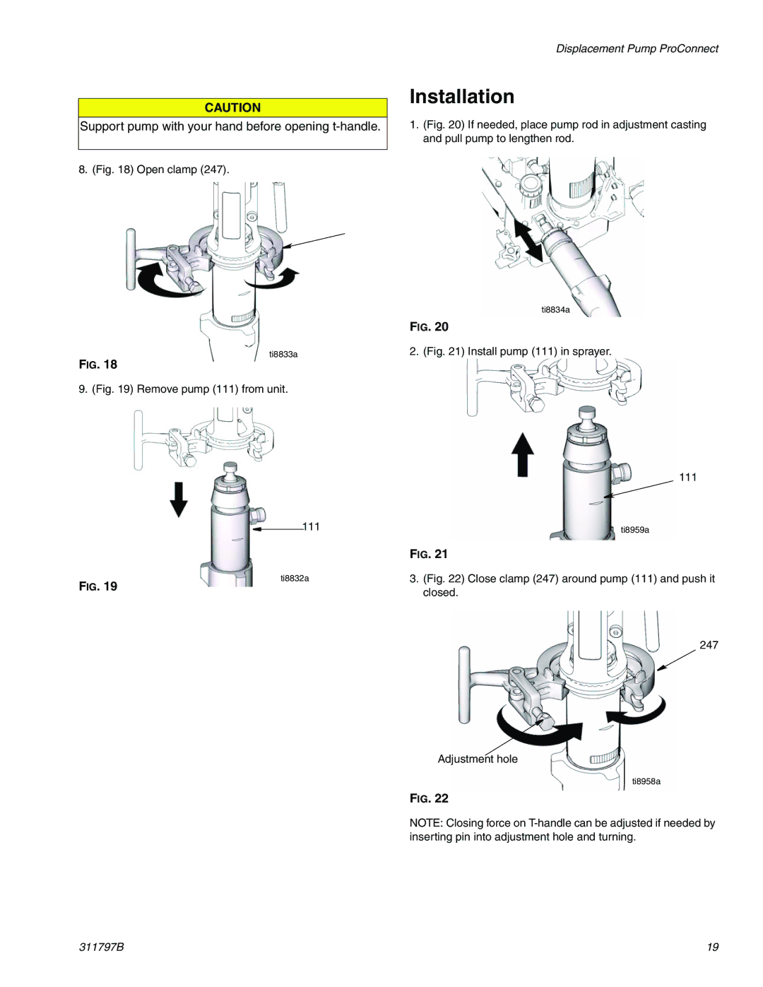 Uniden GH 300, GH 230, GH 200, GH 130 important safety instructions Support pump with your hand before opening t-handle 