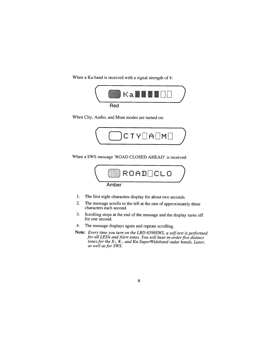 Uniden LRD 6599SWS manual 