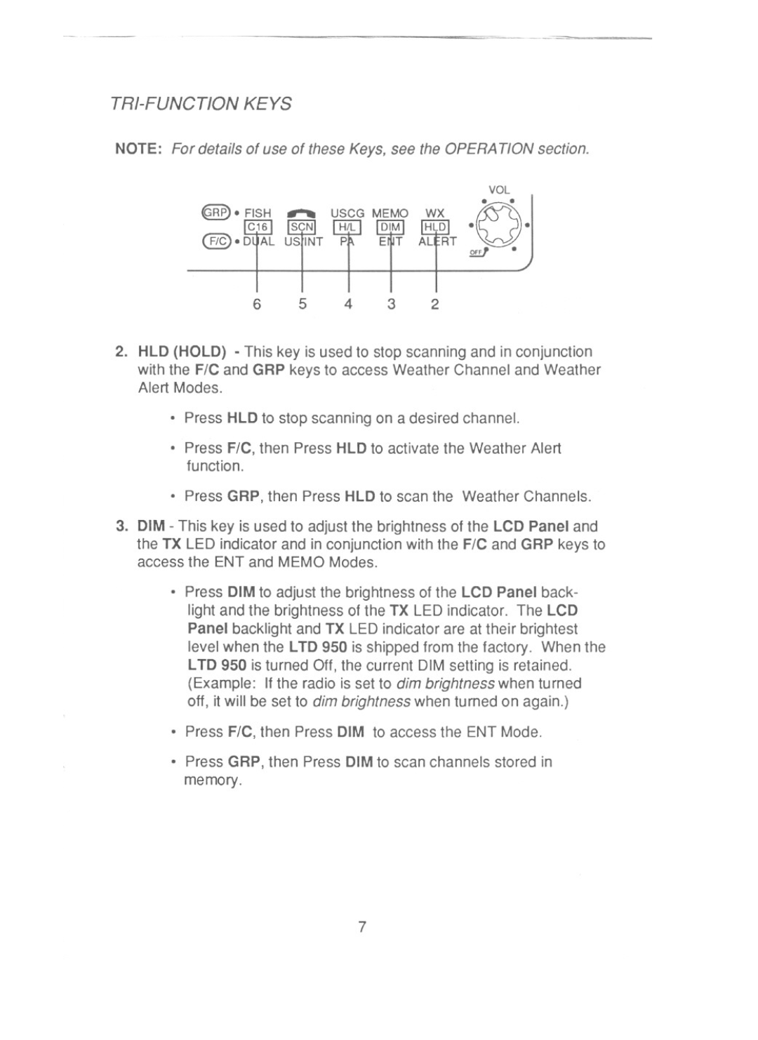 Uniden LTD 950 manual @.~ §fP~, ~. Fish --- Uscgmemo WX 