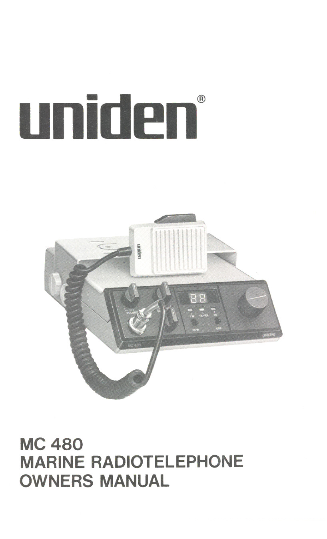 Uniden MC480 owner manual Uni I!n@ 