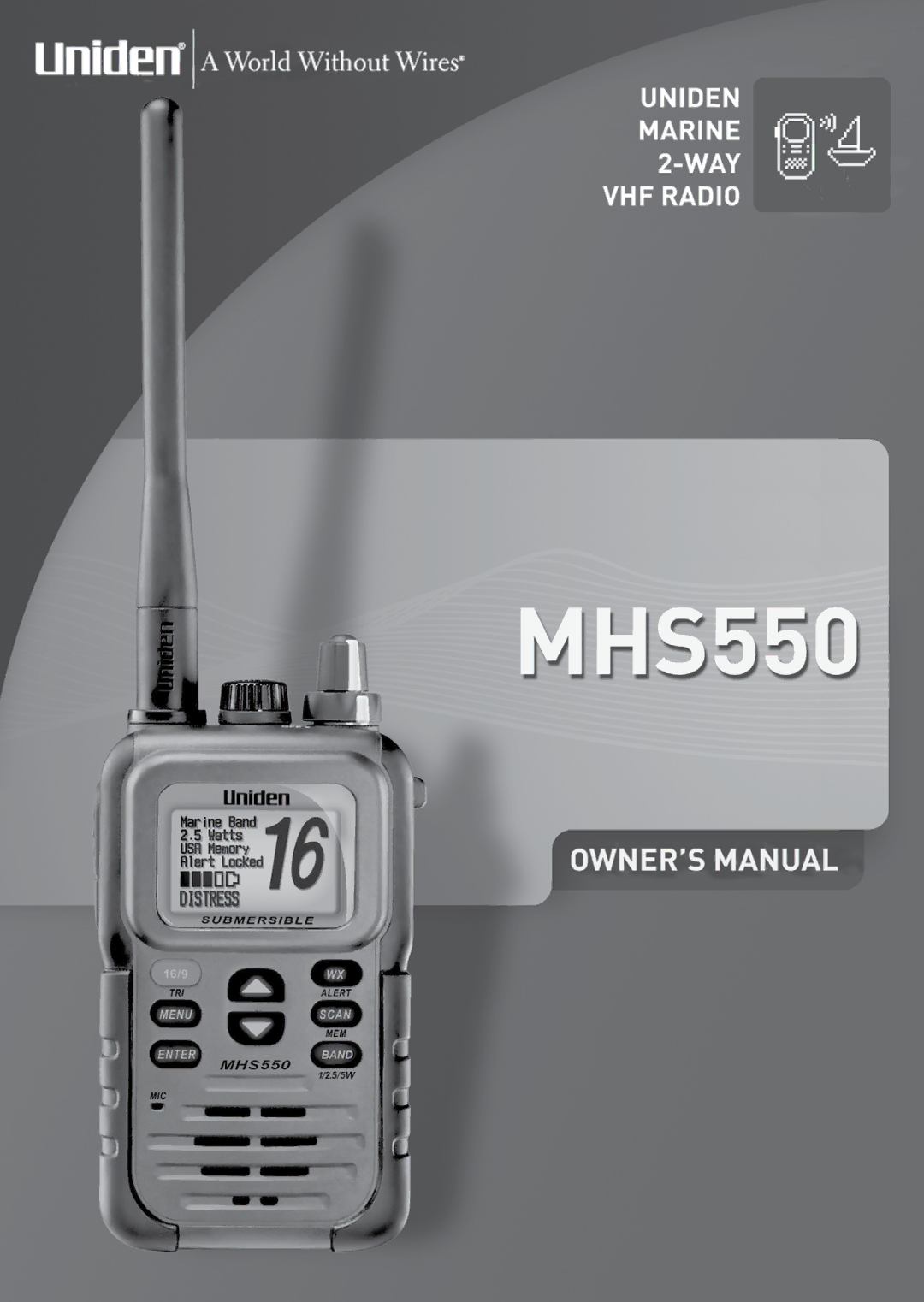 Uniden MHS550 manual 