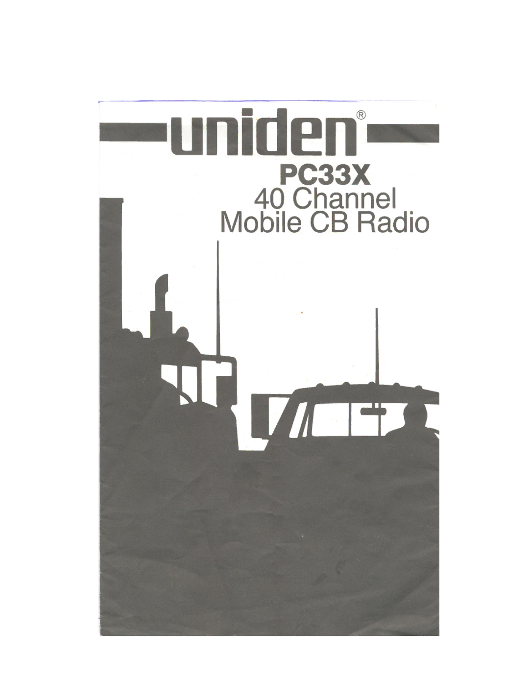 Uniden PC33X manual 