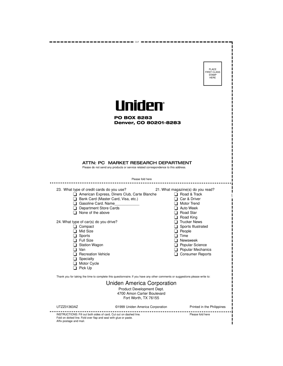 Uniden PRO 510XL manual Uniden America Corporation 