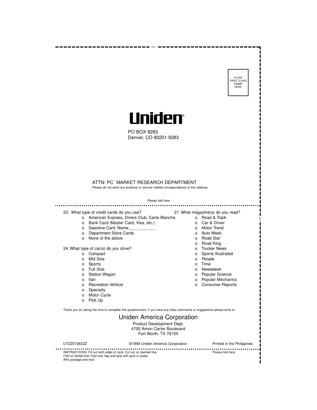 Uniden PRO520XL manual Uniden America Corporation 