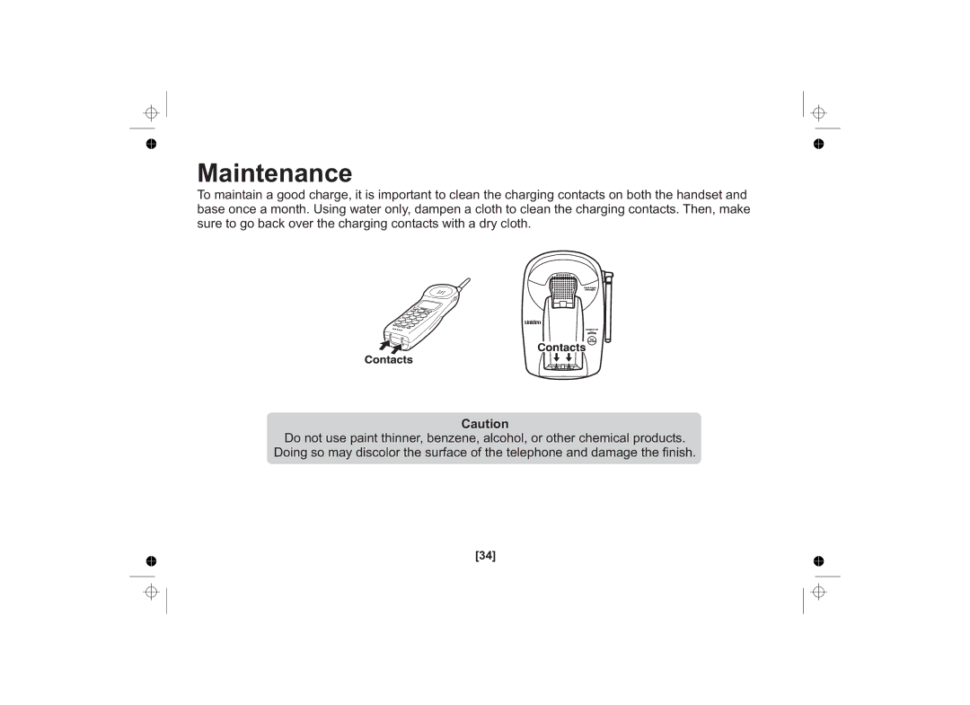 Uniden SS E15 owner manual Maintenance 