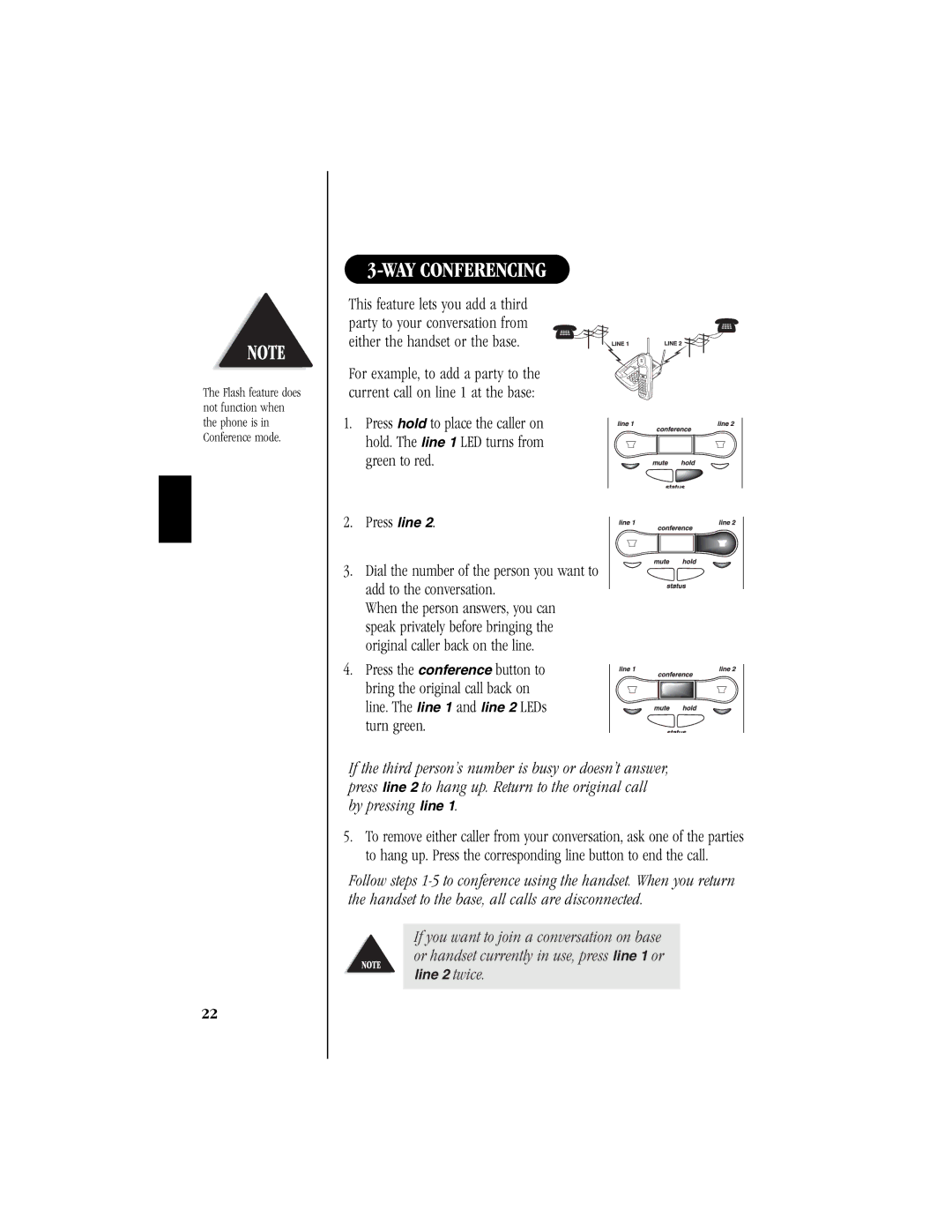 Uniden T H E E X S 9 9 6 6 manual WAY Conferencing 