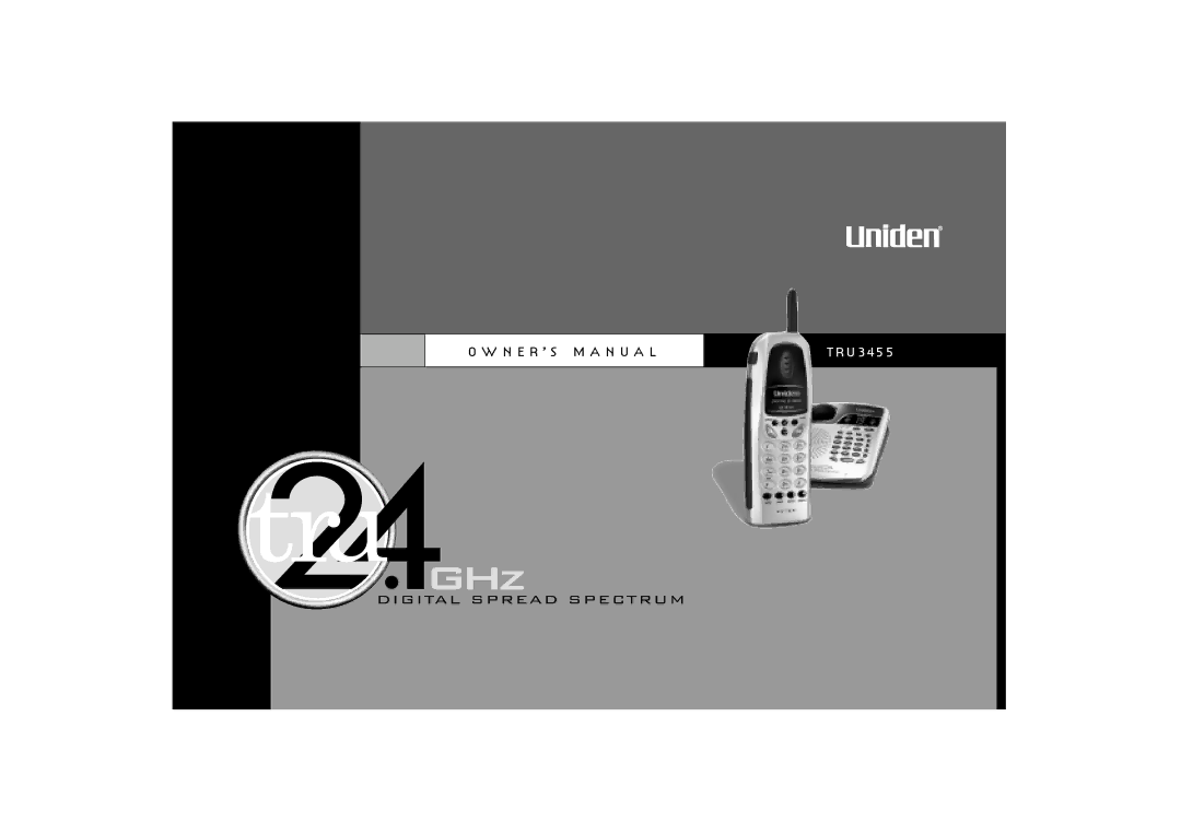 Uniden TRU 3455 owner manual 