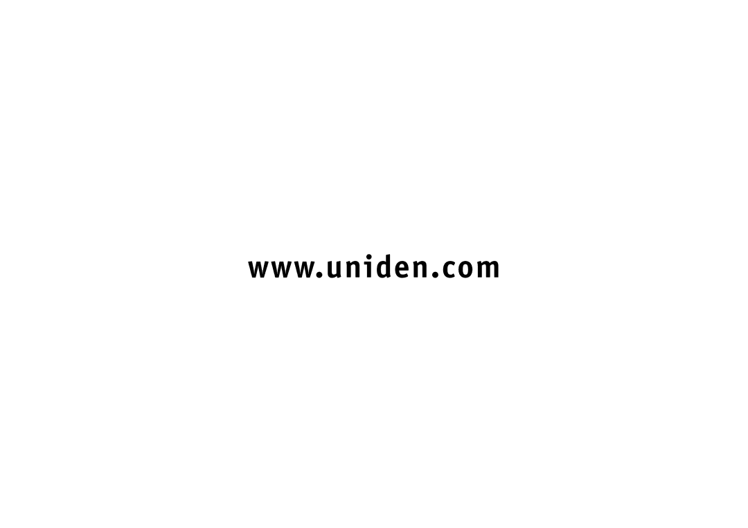 Uniden TRU3466 owner manual 