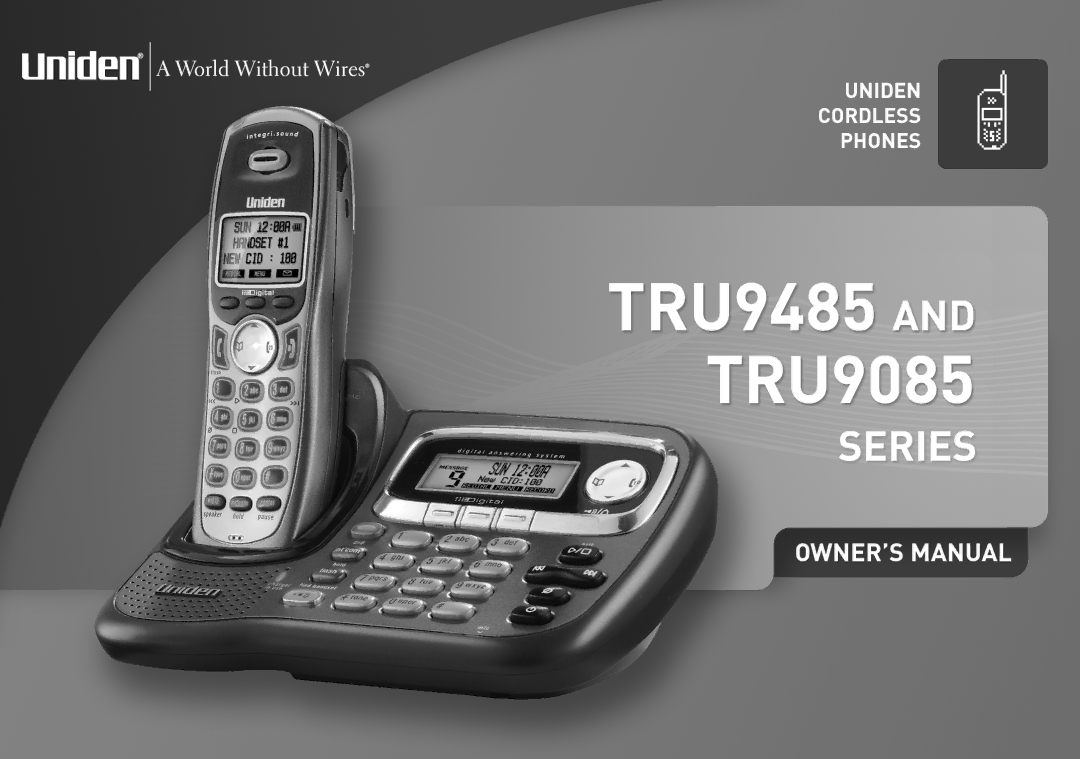 Uniden TRU9485-2, TRU9085 Series, TRU9485Series manual 