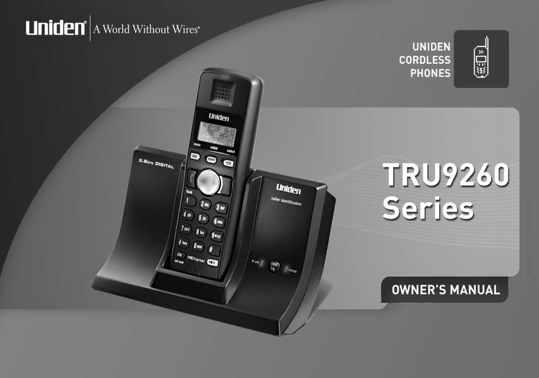 Uniden TRU9260 Series manual 