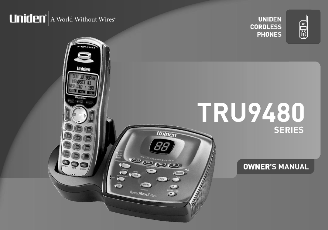 Uniden TRU9480 owner manual 