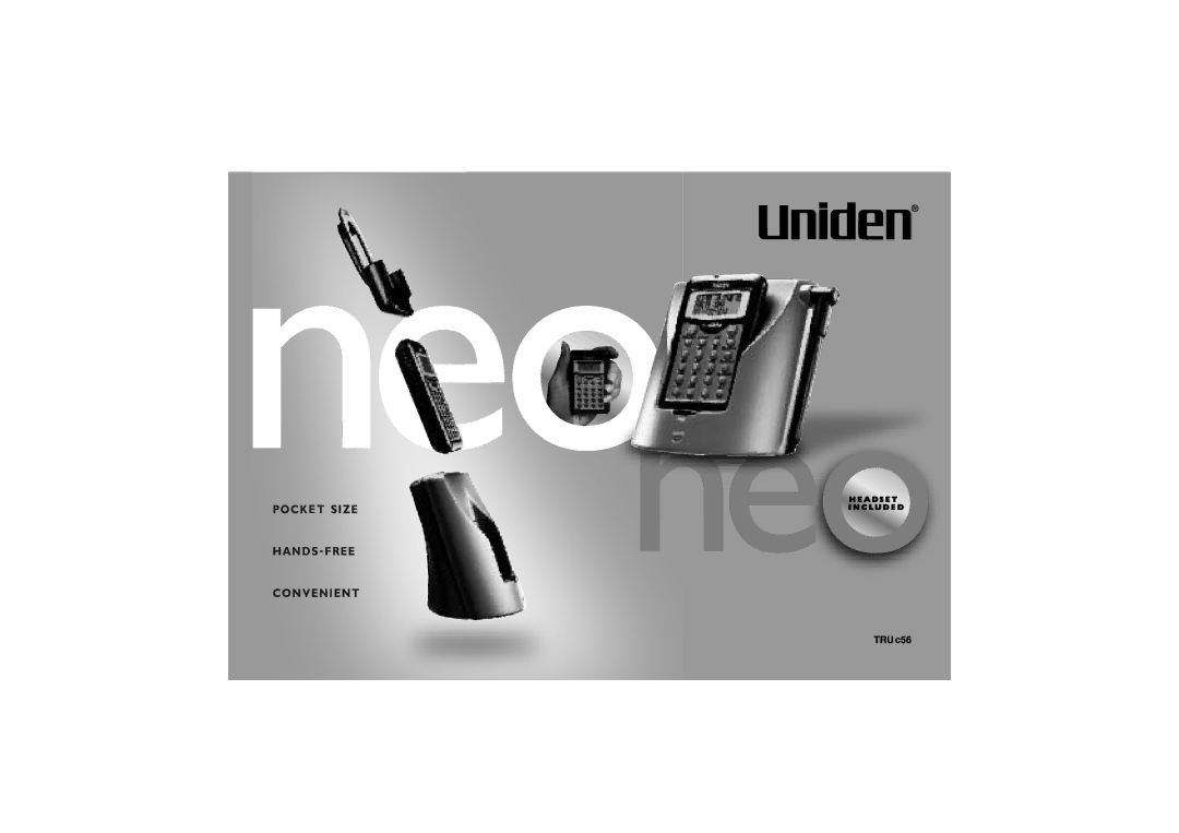 Uniden TRUC56 manual 