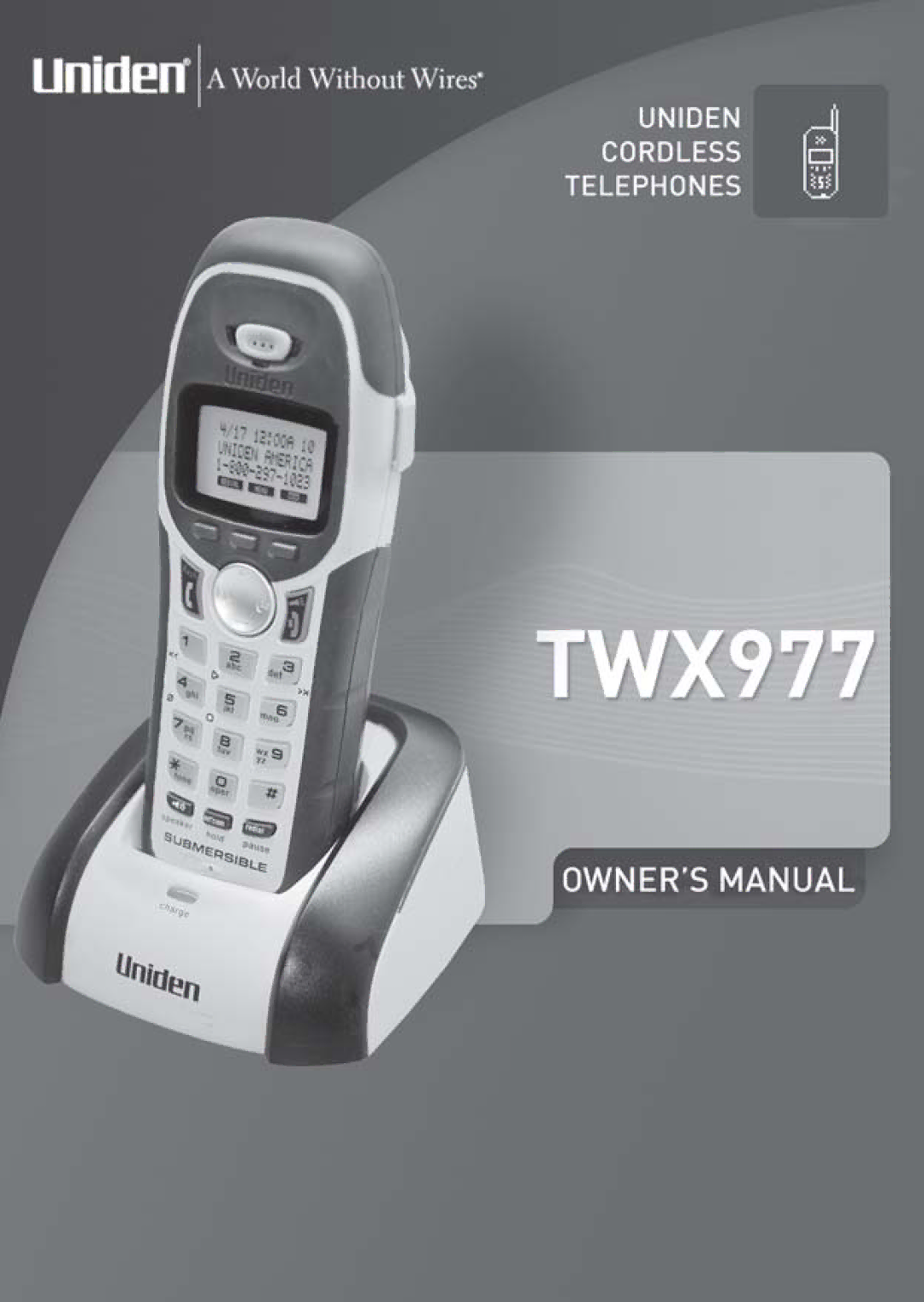 Uniden TWX977 manual 