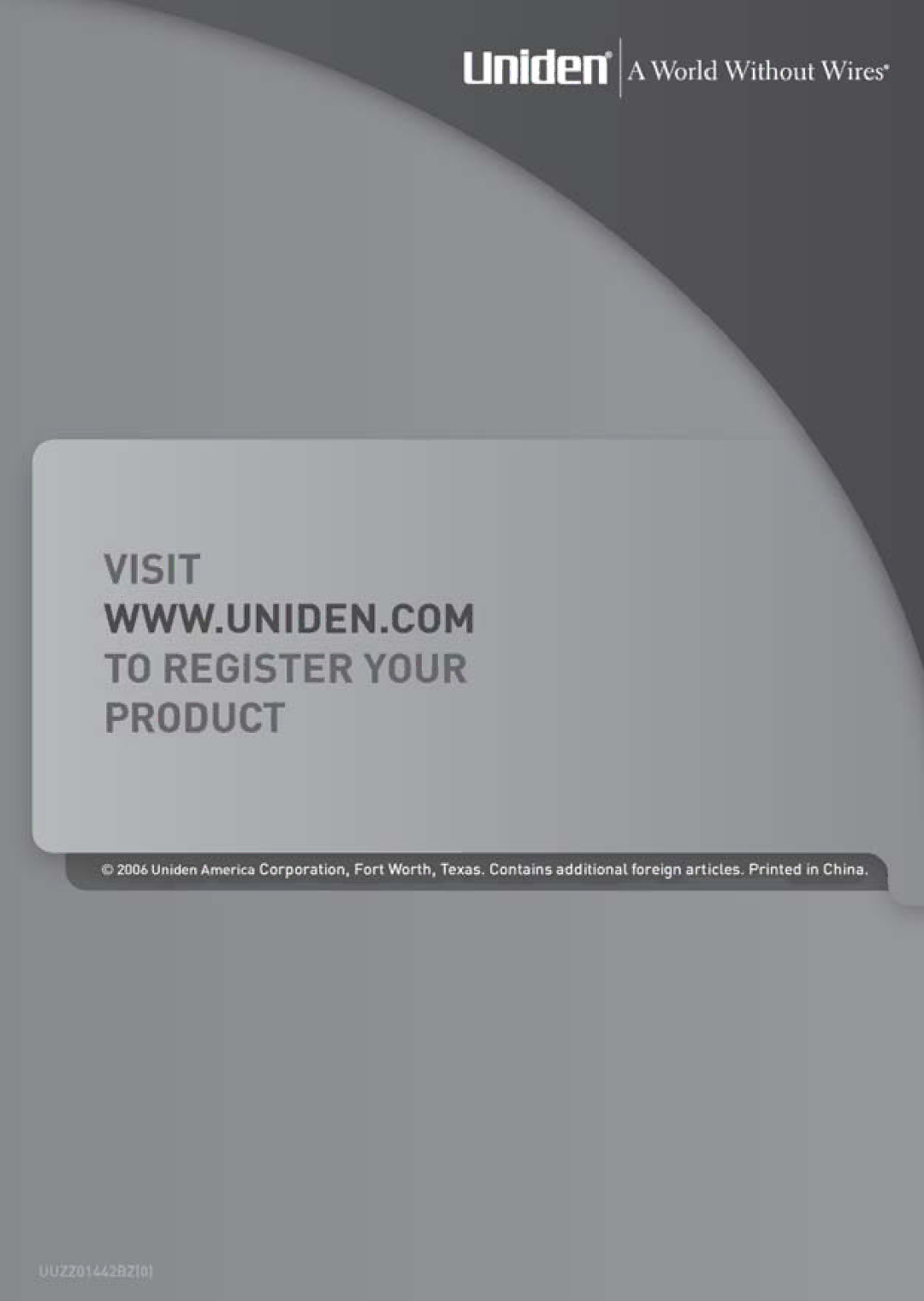 Uniden TWX977 manual 