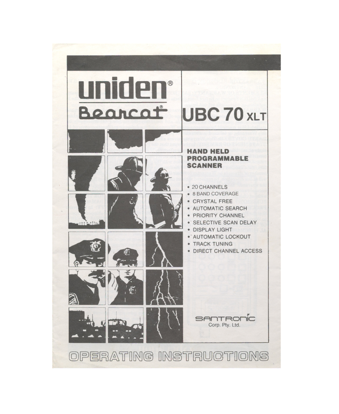 Uniden UBC 70XLT manual Uniden@ 