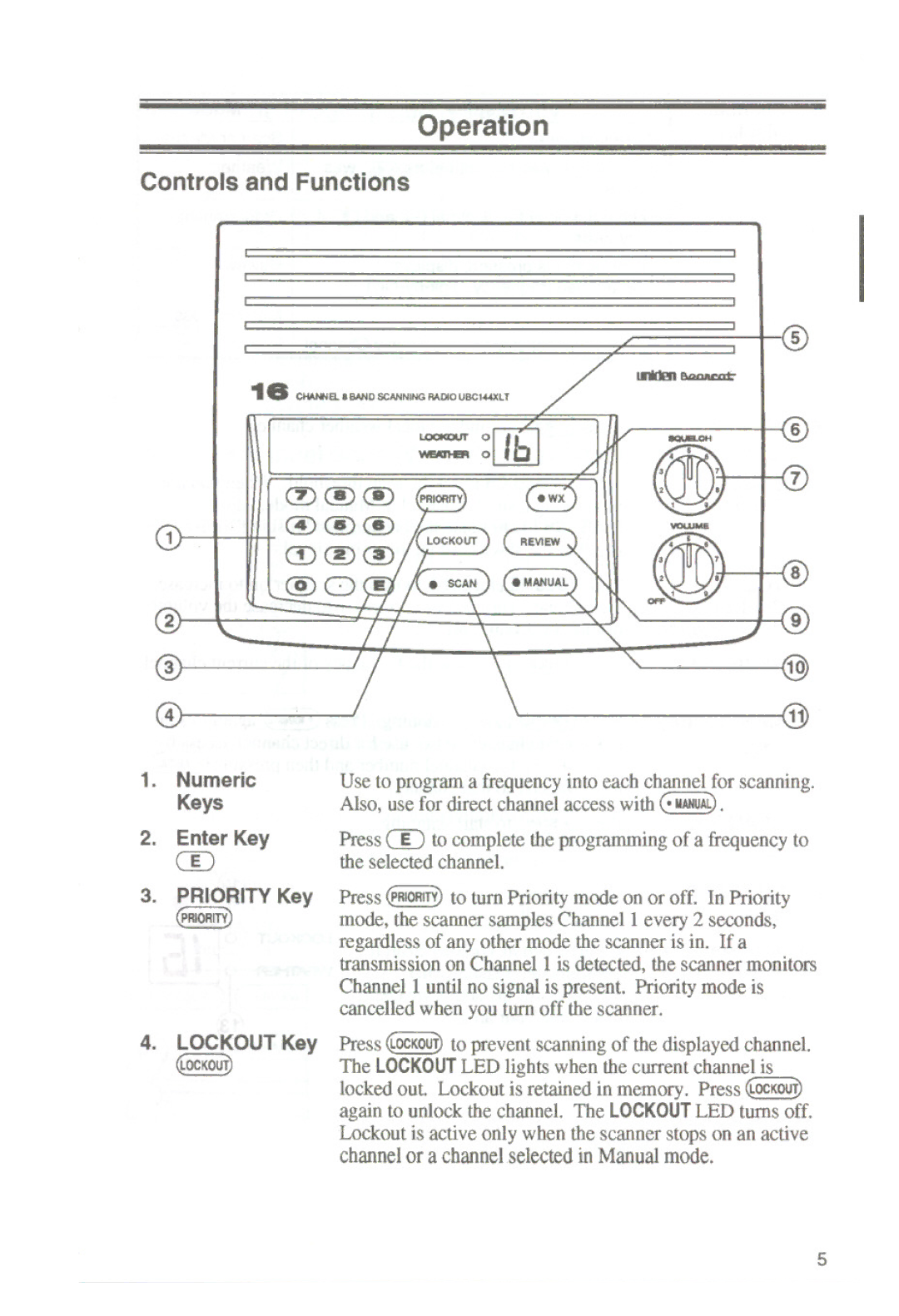 Uniden UBC144XLT manual ~@@ @@@ @OrE, Also, use for direct channel access with ~, Cancelled when you turn off the scanner 