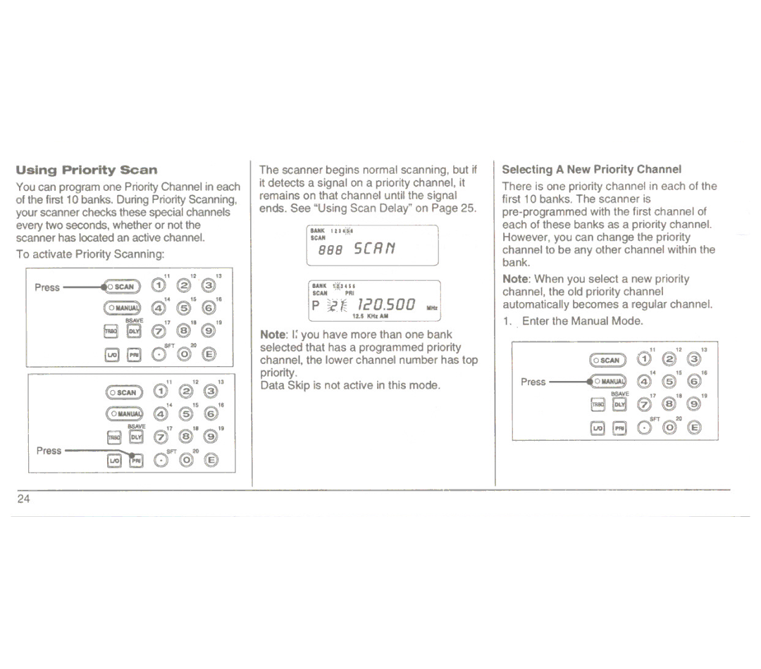 Uniden UBC3000XLT manual B80@@, Using Priority Scan, E3 3 07 @18@19, §EJ dFT§2O@ 