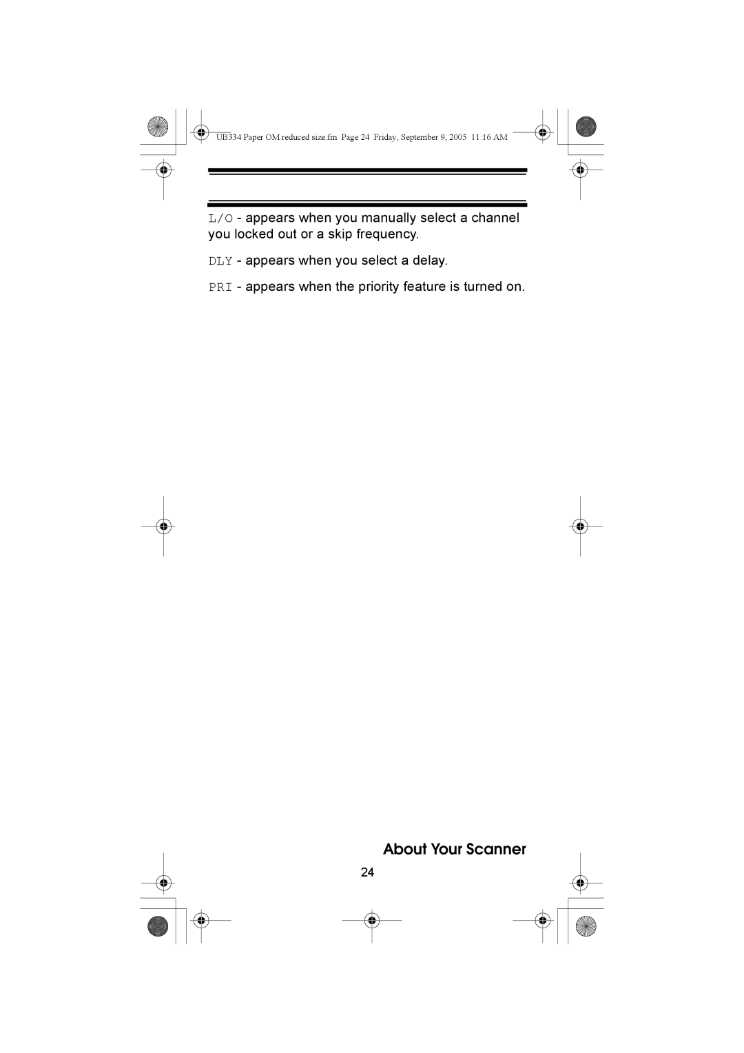 Uniden UBC69XLT manual About Your Scanner 