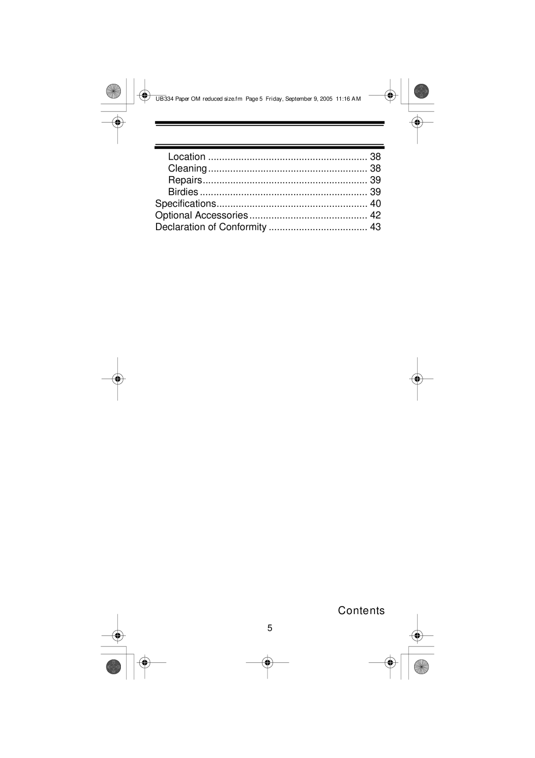 Uniden UBC69XLT manual Contents 