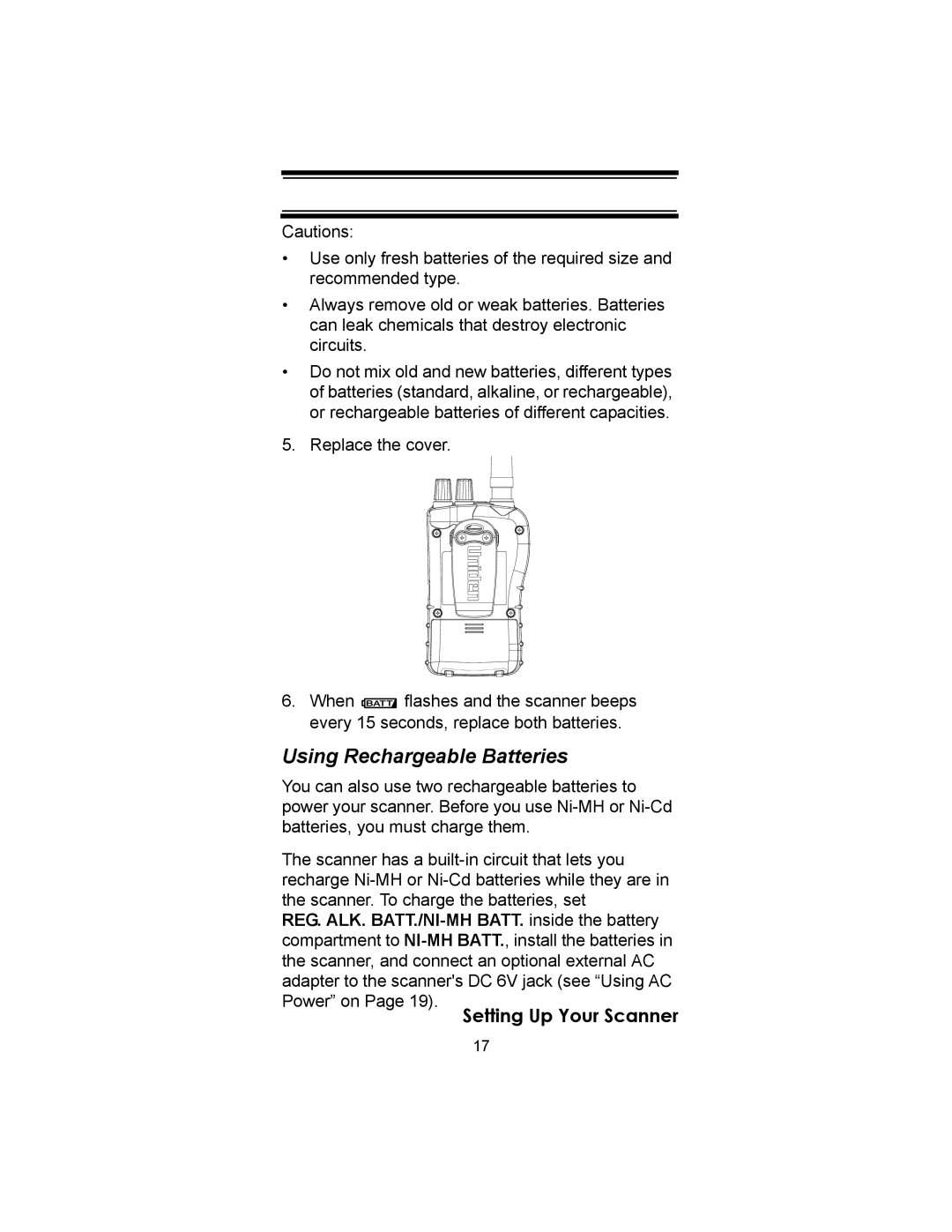 Uniden UBC72XLT owner manual 