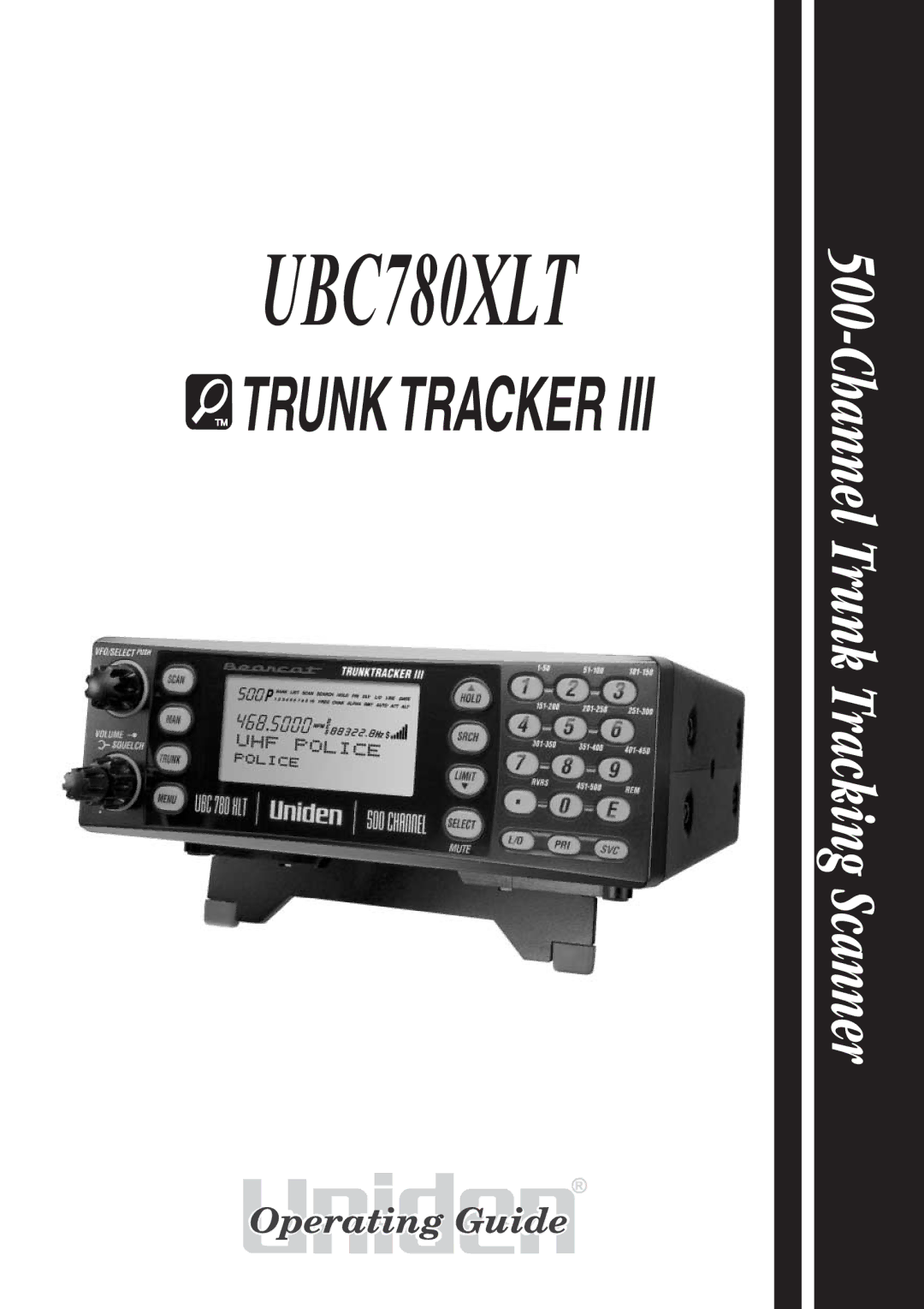 Uniden UBC780XLT manual 