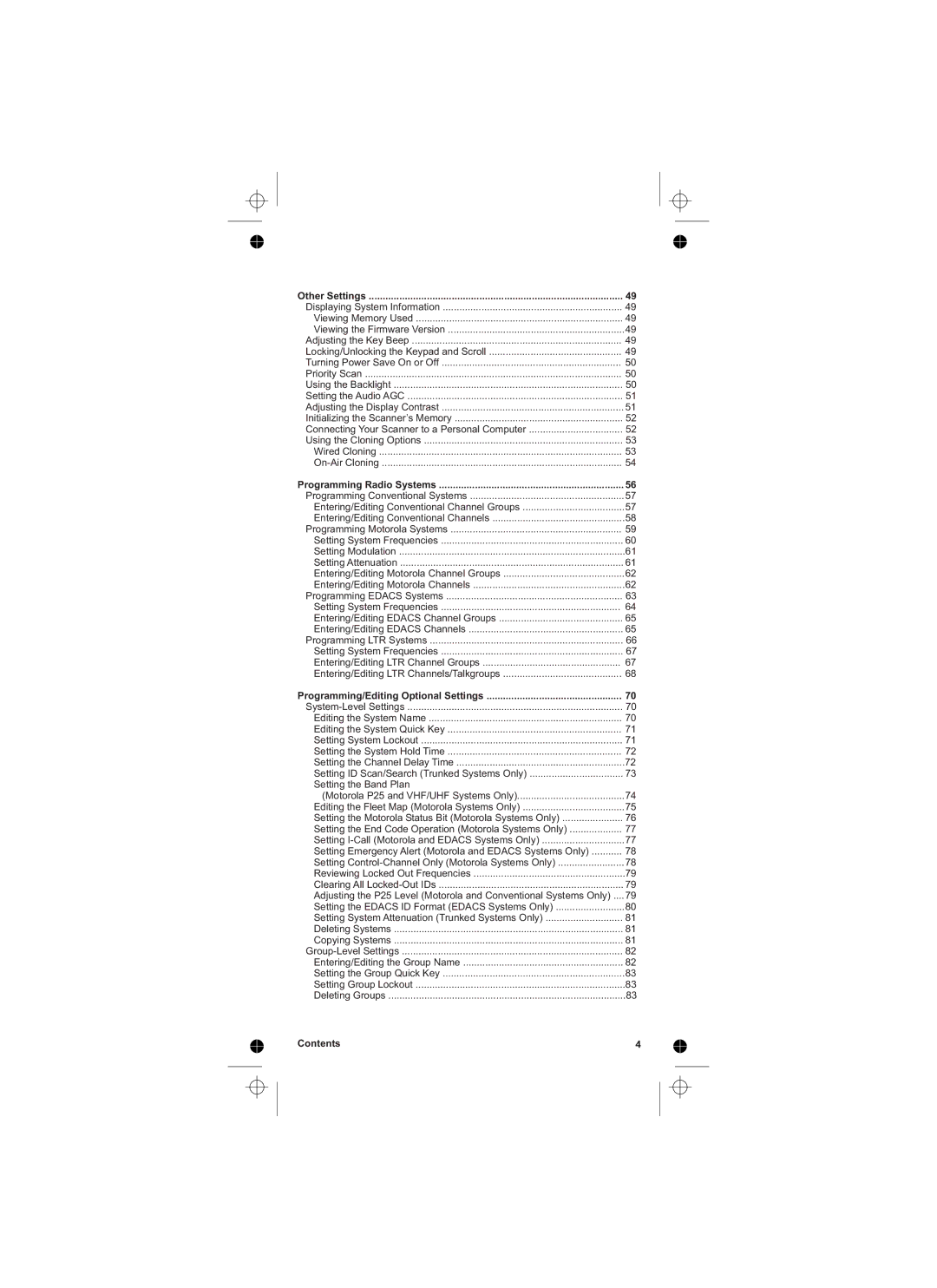 Uniden UBCD396T owner manual Setting the Band Plan 