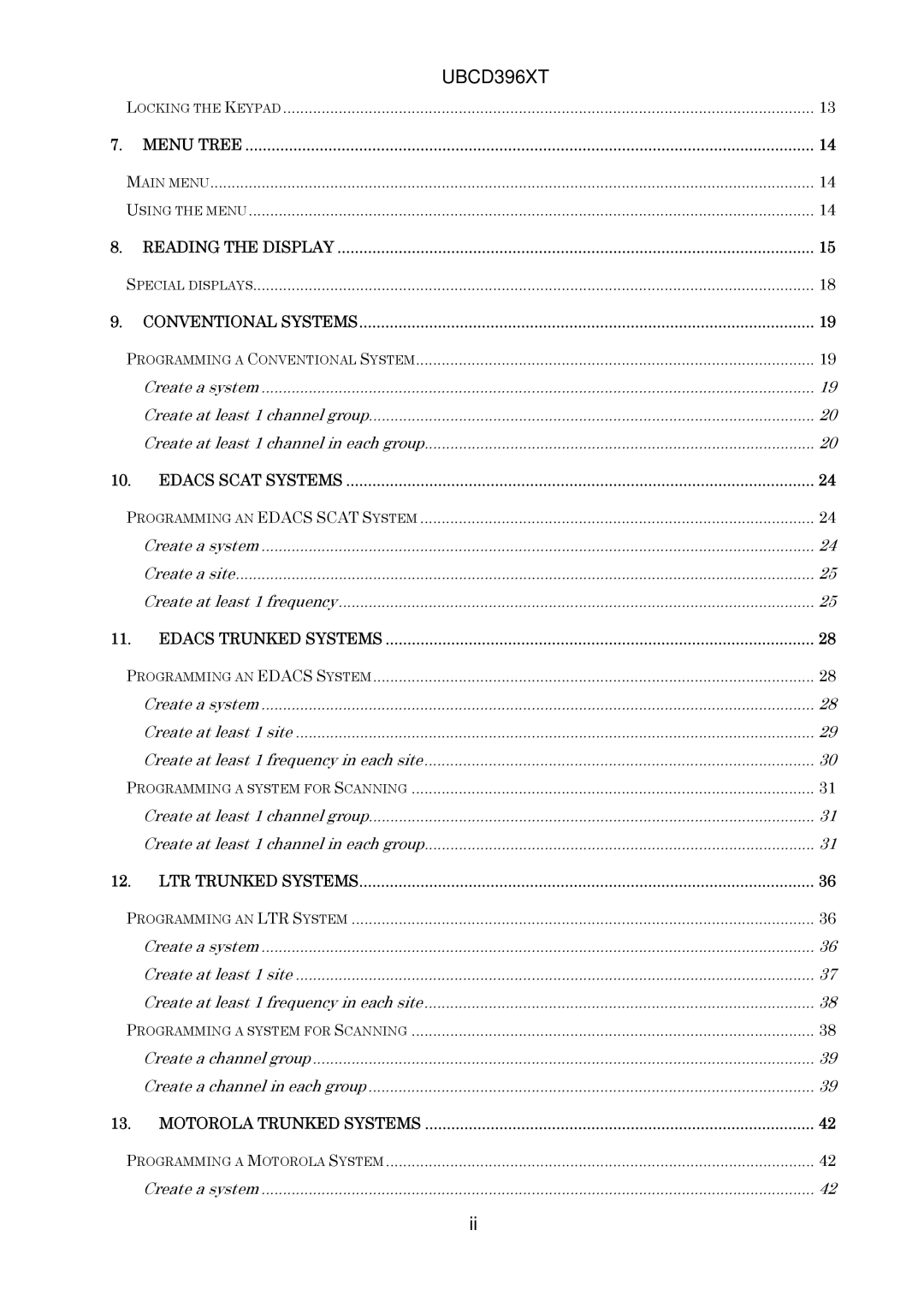 Uniden UBCD396XT owner manual 