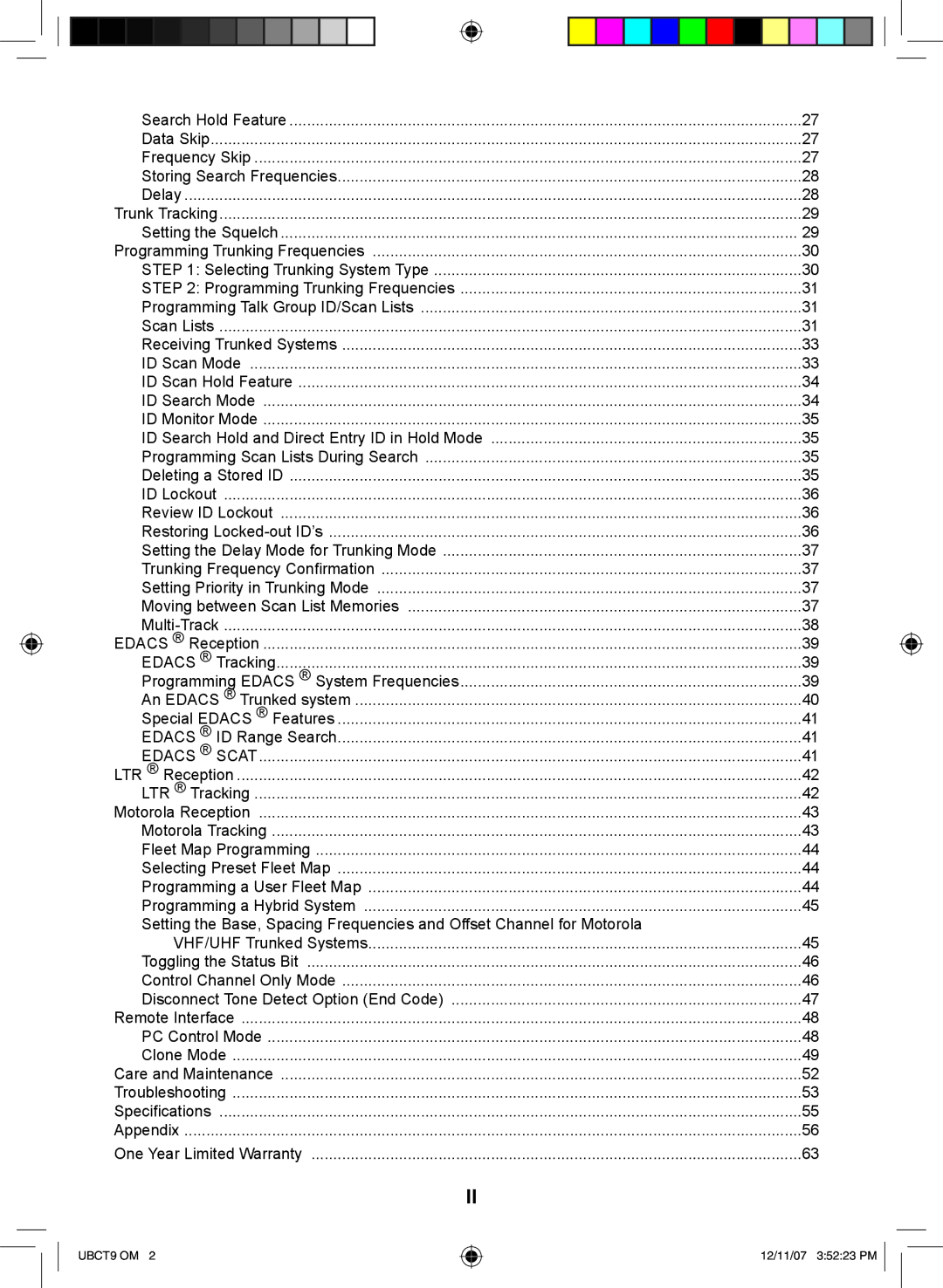 Uniden UBCT9 manual Edacs 