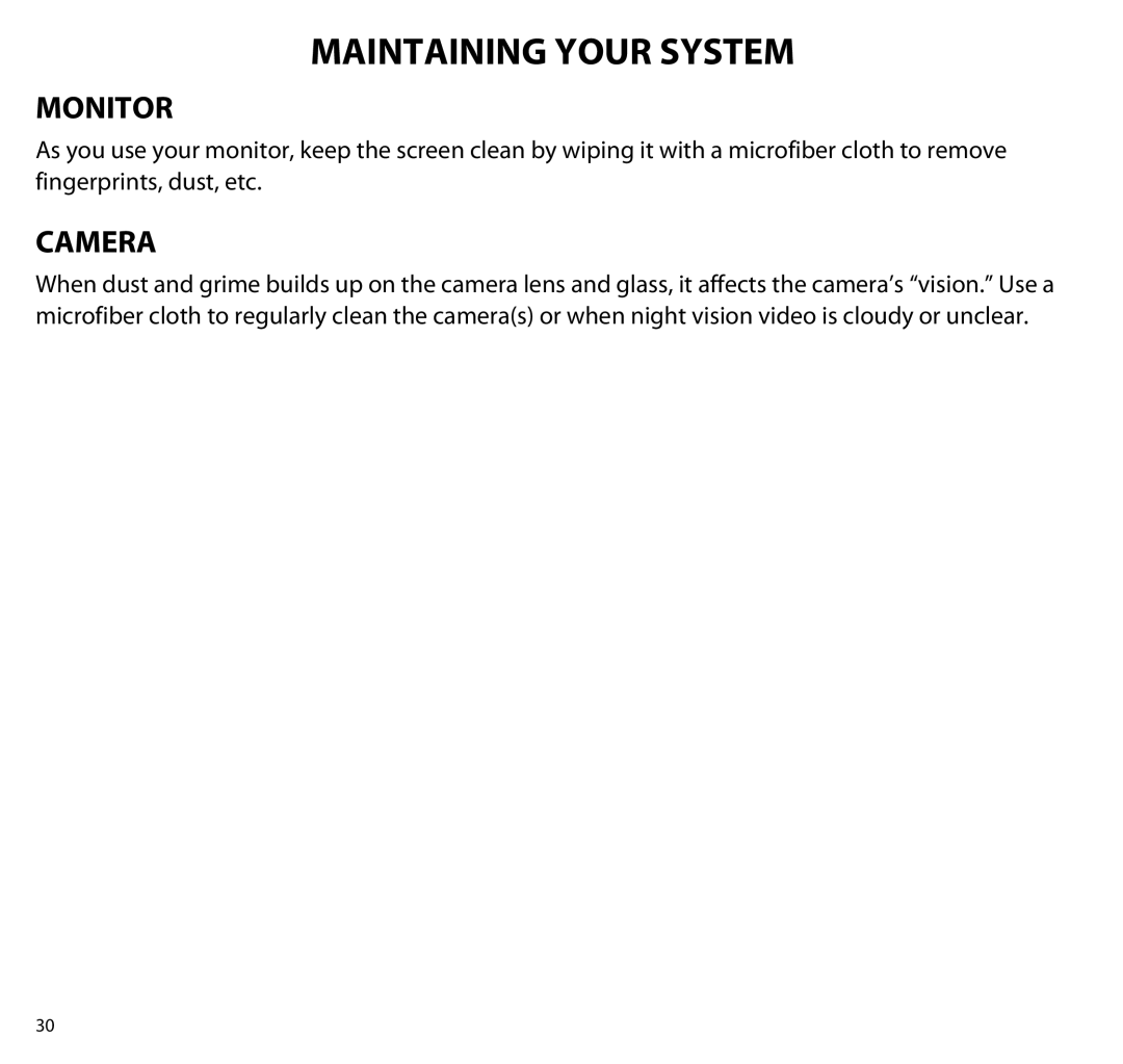 Uniden UBR223 manual Maintaining Your System, Monitor 