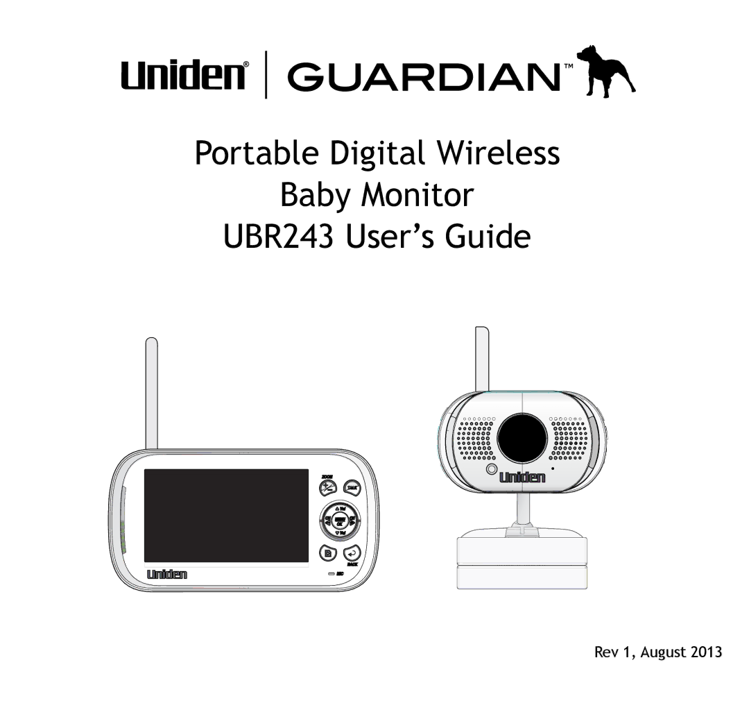 Uniden manual Portable Digital Wireless Baby Monitor UBR243 User’s Guide 