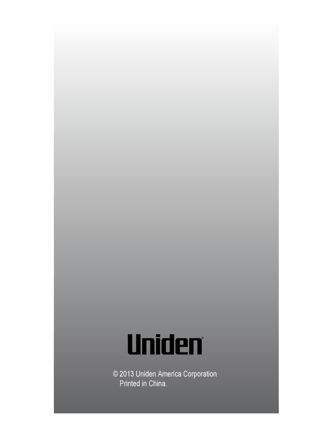 Uniden UDRC14 owner manual 