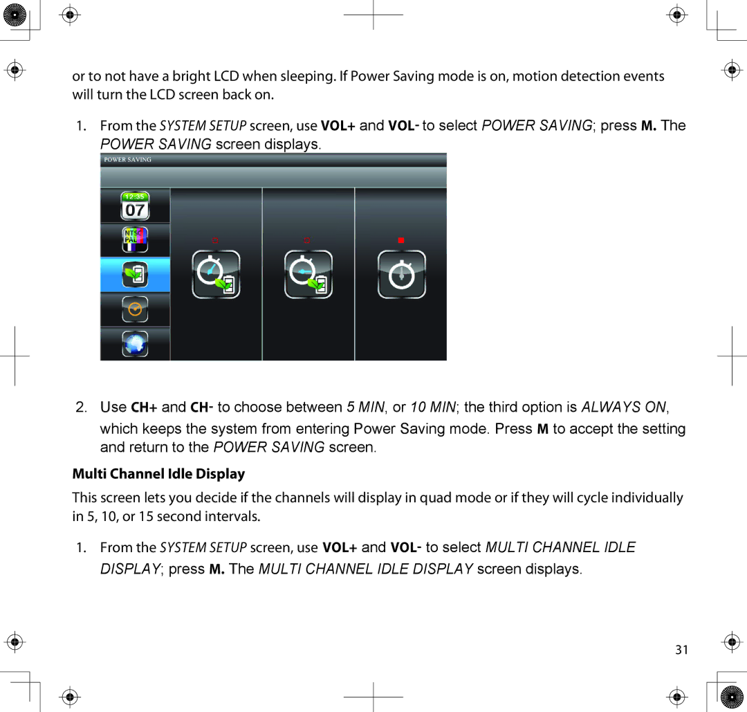 Uniden UDS655 manual Multi Channel Idle Display 