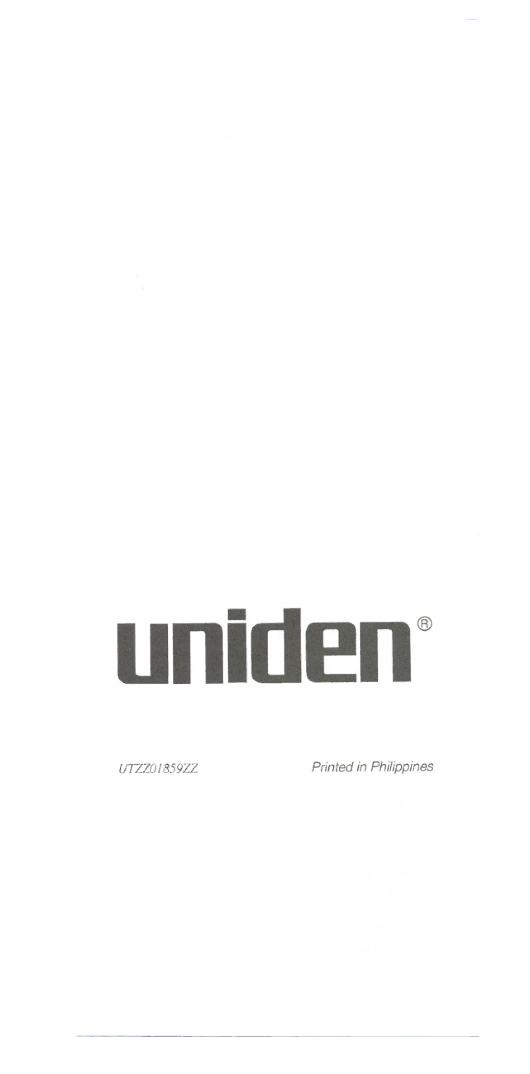 Uniden UH-O53 manual UnidE!n@ 