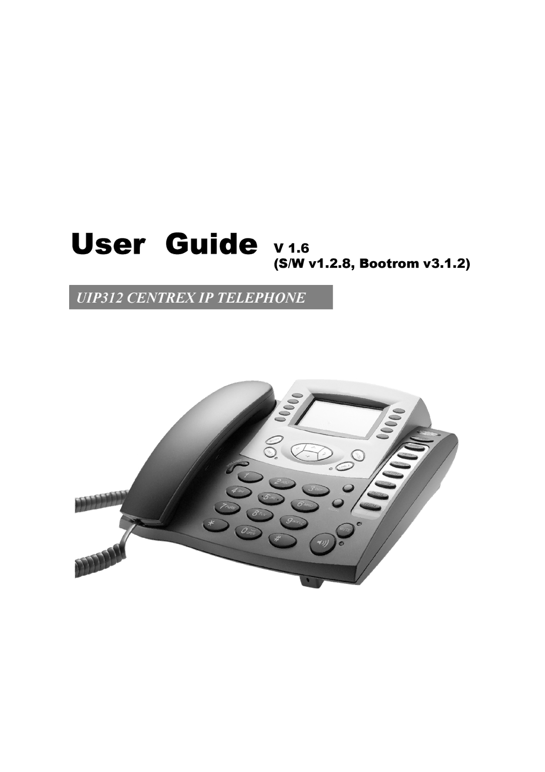 Uniden UIP312 manual User Guide V, V1.2.8, Bootrom 