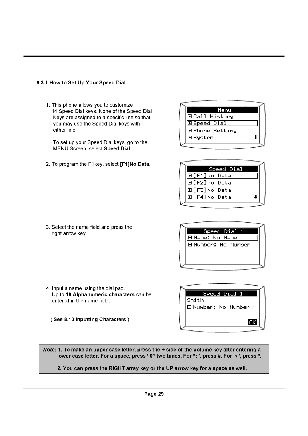 Uniden UIP312 manual How to Set Up Your Speed Dial 