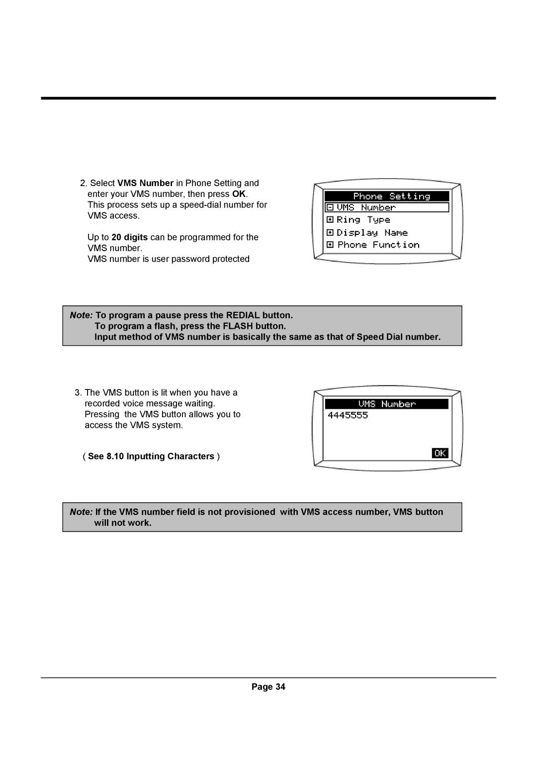 Uniden UIP312 manual See 8.10 Inputting Characters 