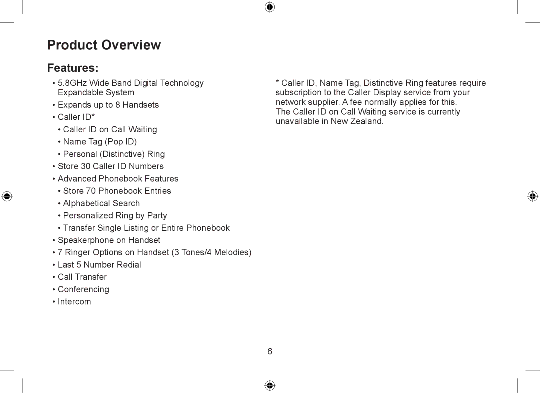 Uniden WDSS 5315 owner manual Product Overview, Features 