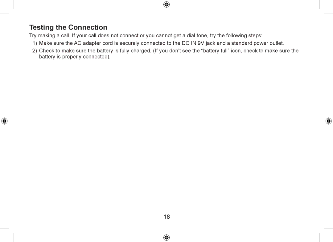 Uniden WDSS 5335, WDSS 5335 owner manual Testing the Connection 