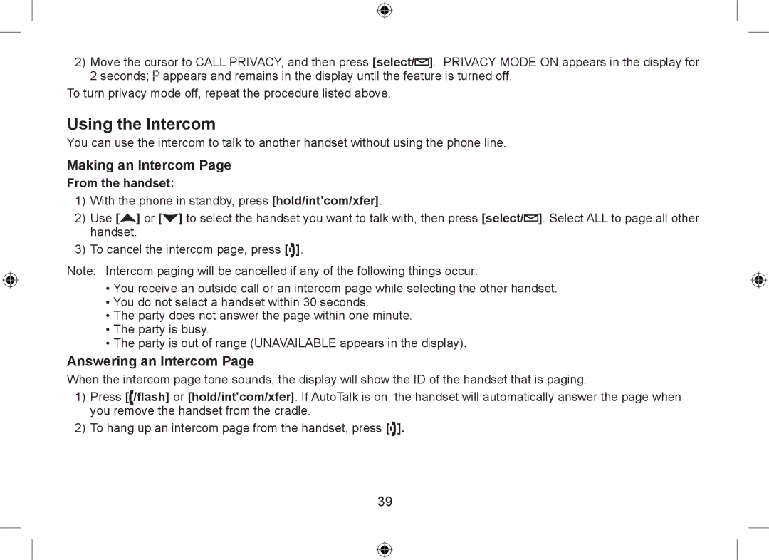 Uniden WDSS 5335, WDSS 5335 owner manual Using the Intercom, Making an Intercom 