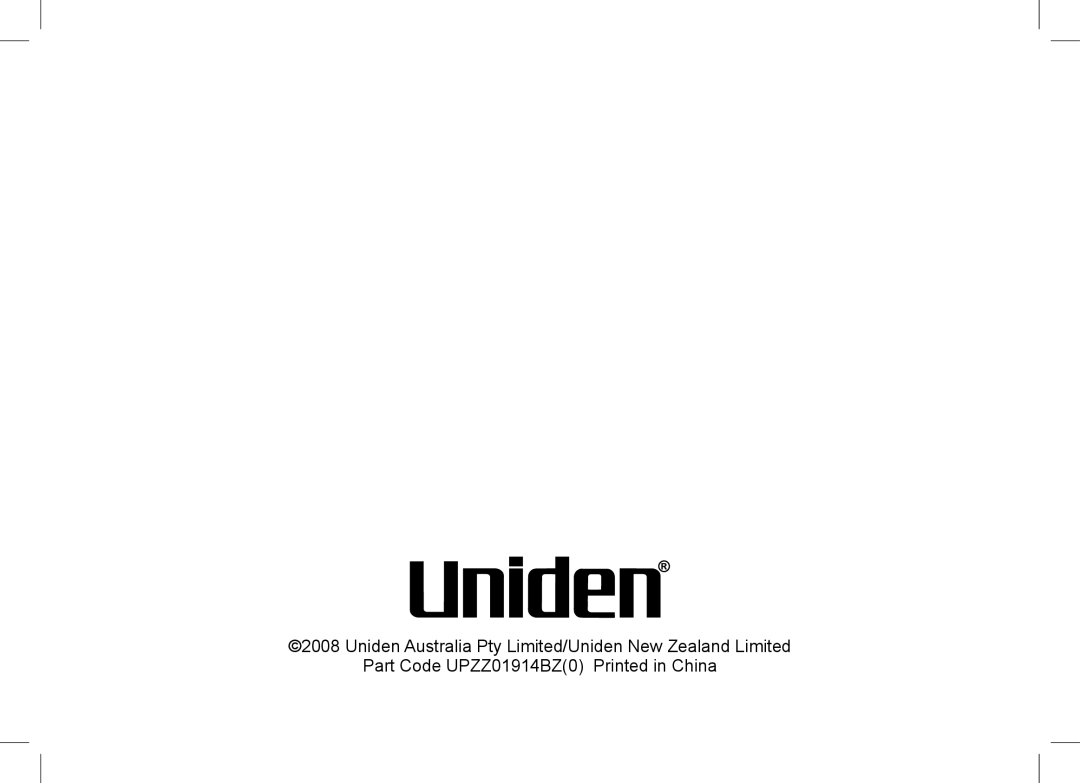 Uniden WDSS 5355+1, WDSS 5355+2 owner manual Uniden Australia Pty Limited/Uniden New Zealand Limited 