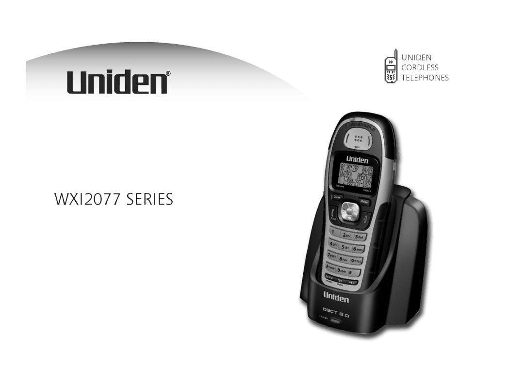 Uniden WXI2077 Series manual 