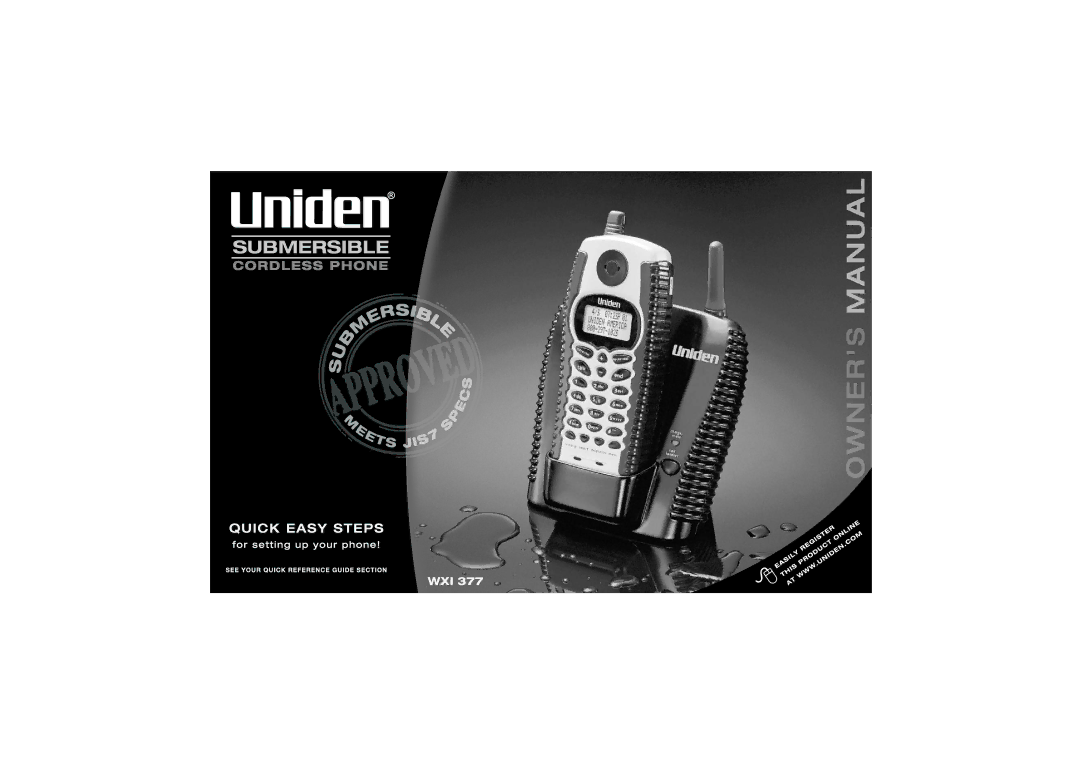 Uniden WXI377 manual 