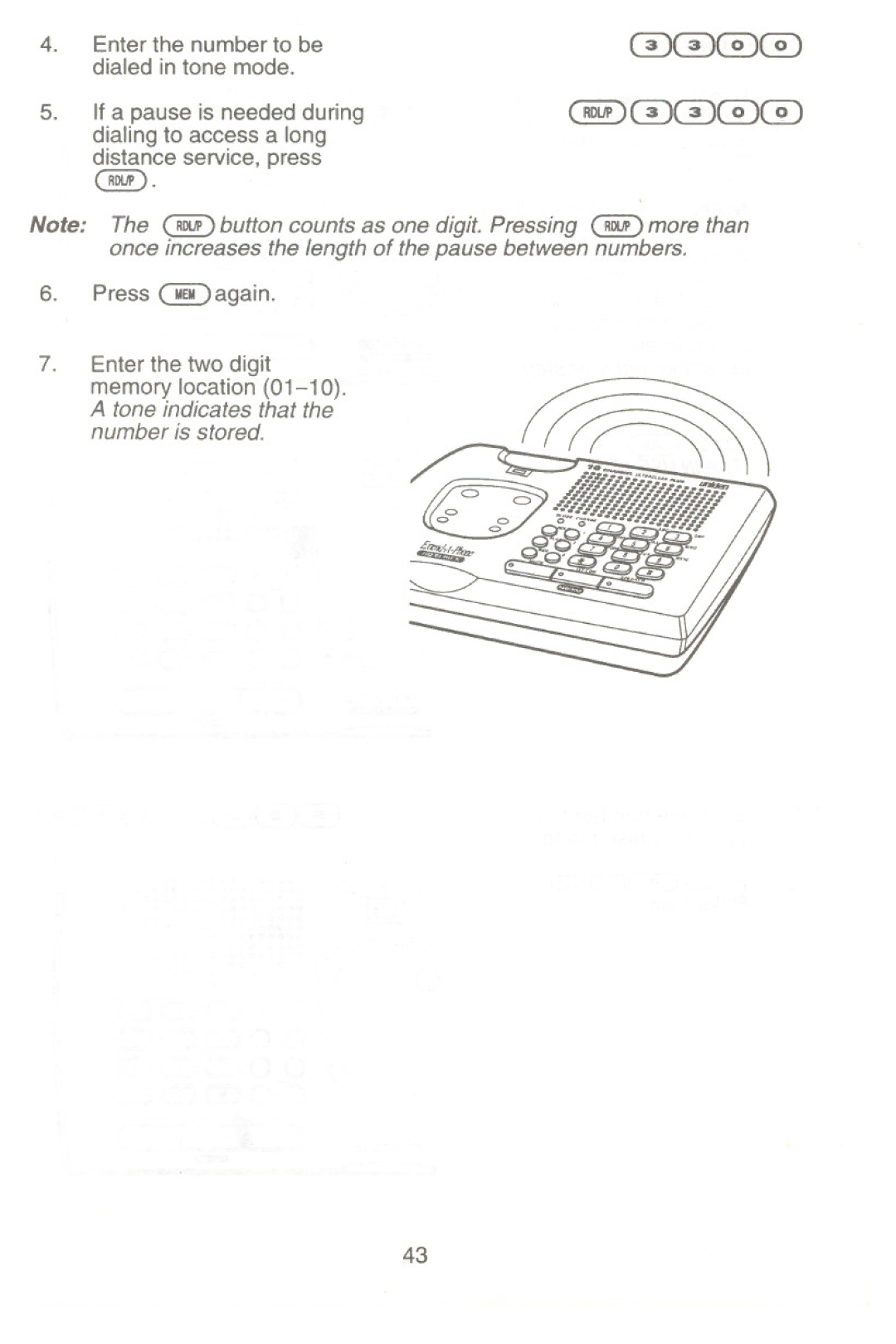 Uniden XC345 manual 0000 ~0000 