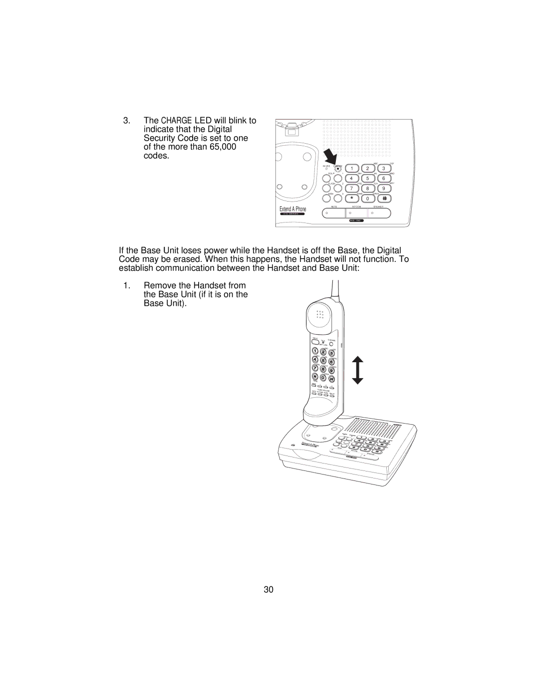 Uniden XC3545 important safety instructions ExtendAPhone 