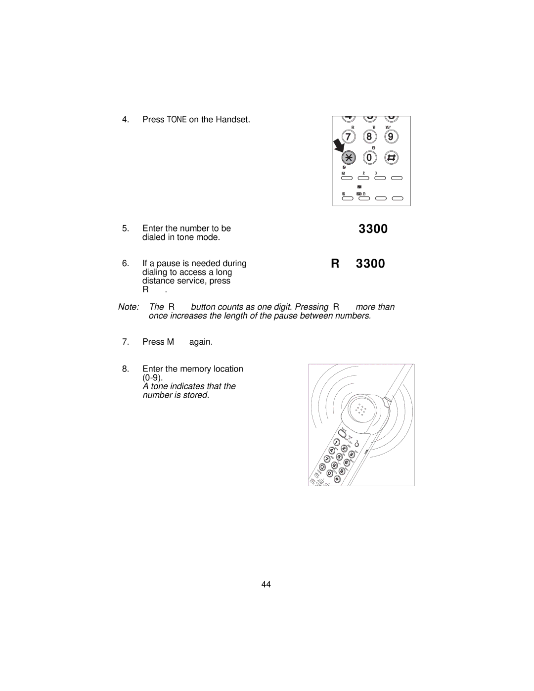 Uniden XC3545 important safety instructions 3300 