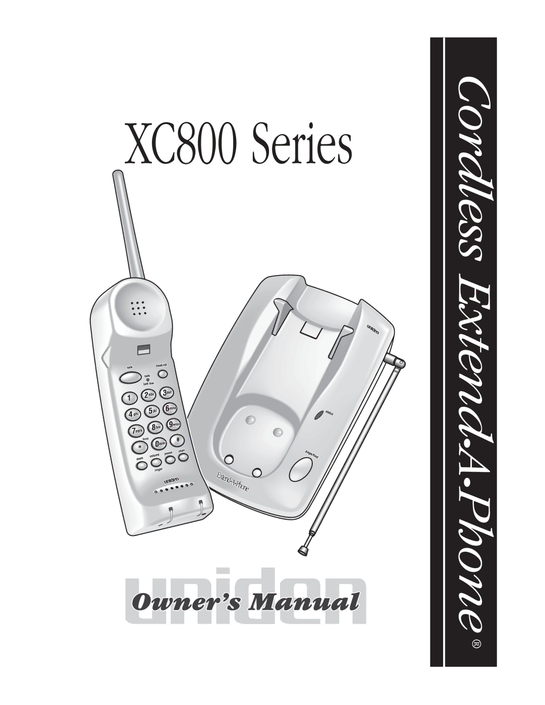 Uniden XC800 manual 